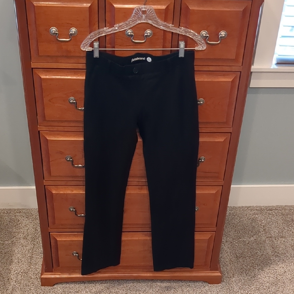 Betabrand Classic Black Trousers Sz M Petite